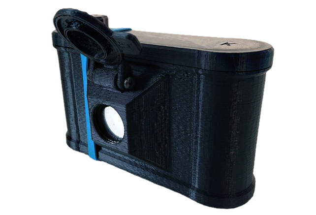 Clint O'Connor's pinhole camera. Pic: Clint O'Connor