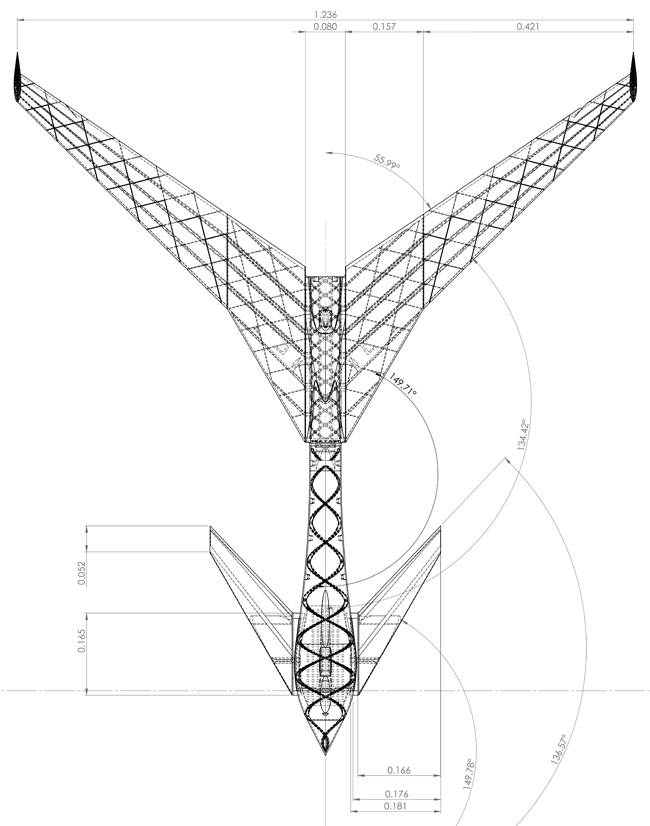 Plan view of the Vulture 2