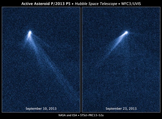 asteroid stream from P/2013 P5. Credit: NASA/ESA