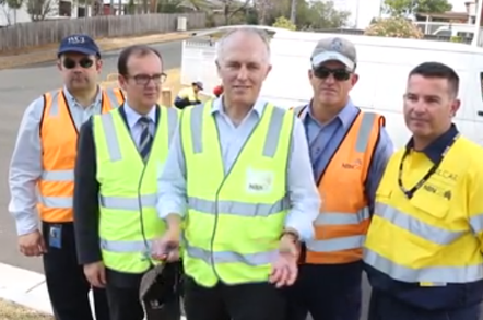 Turnbull with Switkowski in Blacktown