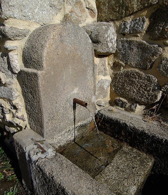 The fountain in our village: source of our test water