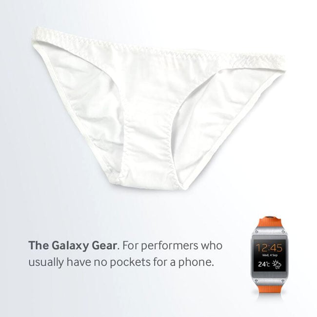 Samsung Galaxy Gear and pants
