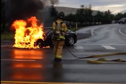 Tesla fire
