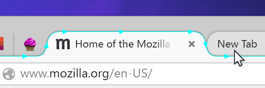 Firefox's new tabs