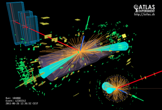 ATLAS illustration of Higgs boson decay