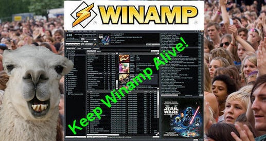 Save Winamp Change.org petition art