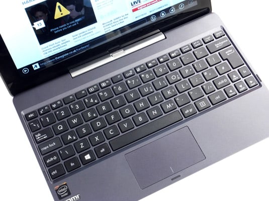 Asus Transformer Book T100 keyboard and latch button