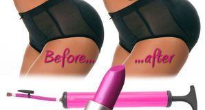 The inflatable arse, with free pump and matching lipstick