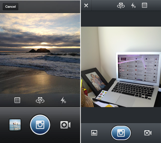 Instagram's iOS and Android apps