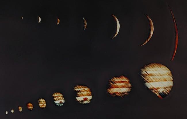Pioneer 10 images of Jupiter. Pics: NASA