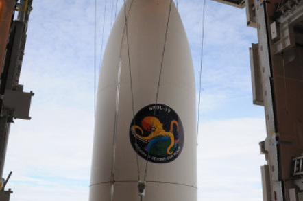 The NROL-39 payload is transported and mated to its Atlas V booster
