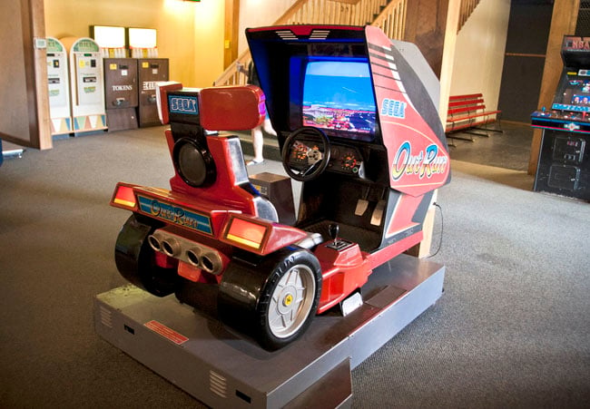 Out Run arcade game cabinet