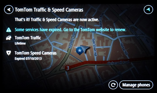 TomTom GO 600 paired services report