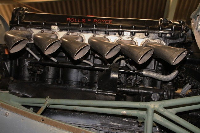 A mid-war Rolls Royce Merlin V12 engine