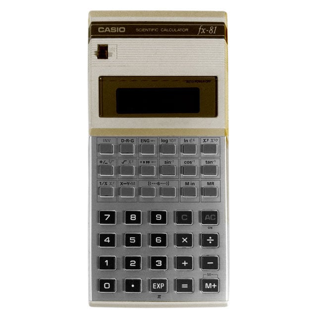 RARE VINTAGE 80'S EXECUTIVE CALCULATOR OLD COMPUTER LOOK BUTTONS TAIWAN NEW MIB! 