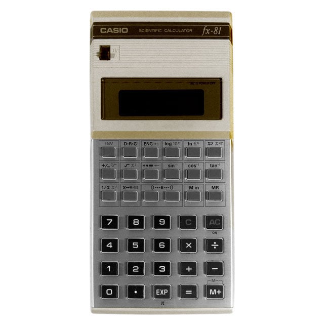 Ten classic electronic calculators from the 1970s and 1980s The