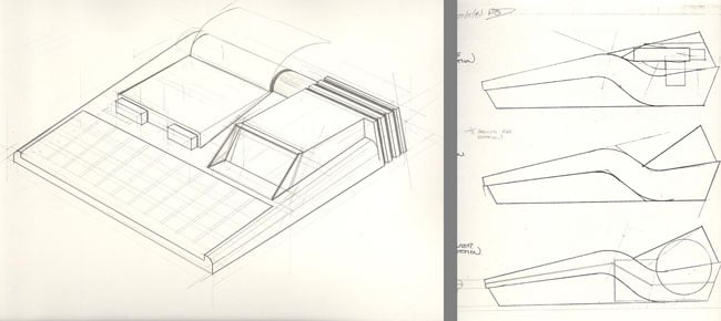 Rick Dickinson 1981 pre-QL sketches