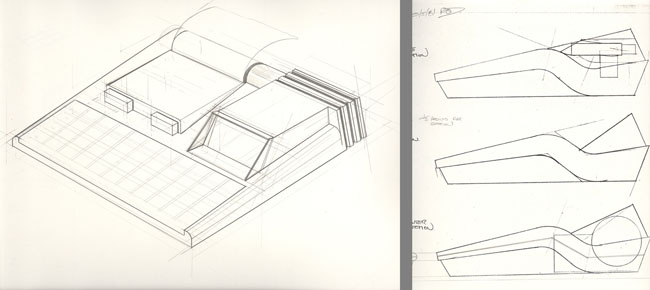 Rick Dickinson 1981 pre-QL sketches