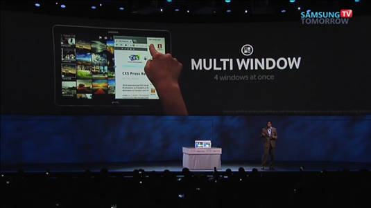 New Samsung 12.2-inch Galaxy Tab Pro and Galaxy Note Pro: 'Multi Window'