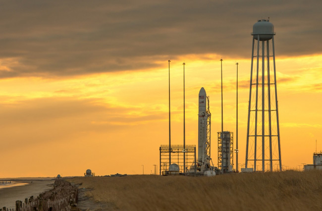 Antares on the launch pad Wallops Flight Facility. Pic: NASA/Bill Ingalls