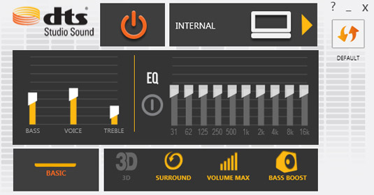 DTS audio enhancer