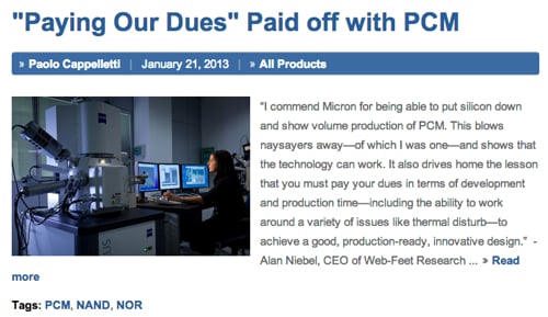 Micron PCM blog