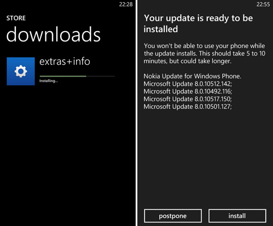 Nokia Black Lumia Windows Phone Update