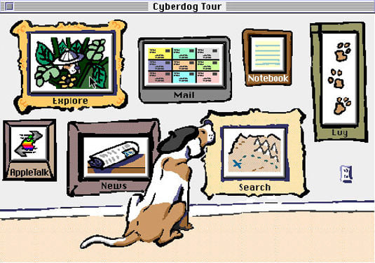 The OpenDoc-based Cyberdog browser