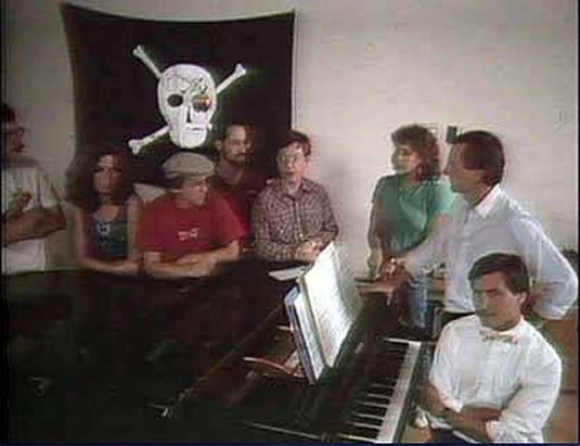 The original Macintosh team with the pirate flag