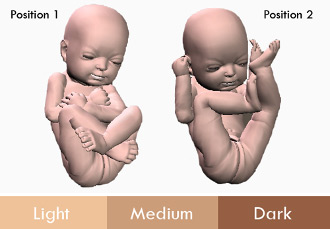 The possible options for your 3D Baby