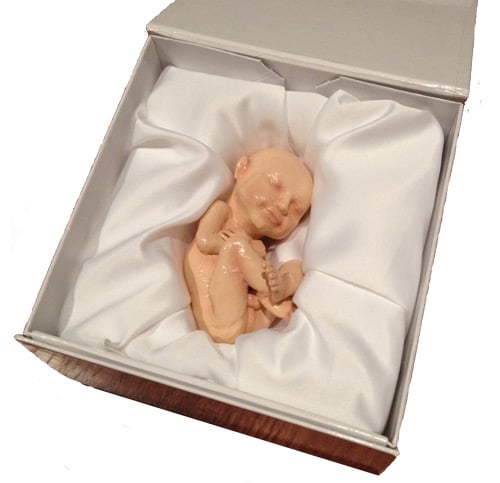 A 3D baby in its presentation box. Pic: 3D Babies