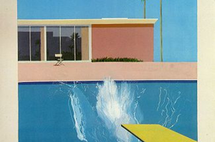 A bigger splash - Hockney painring