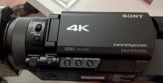 Sony FDR-AX100E 4K camcorder