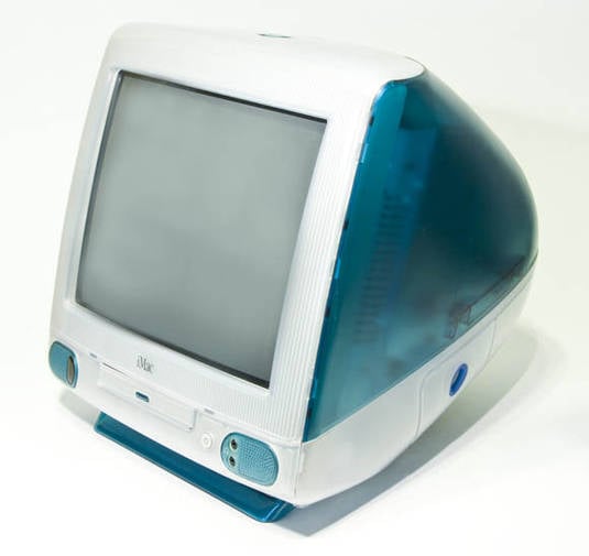 The original 'Bondi Blue' iMac G3