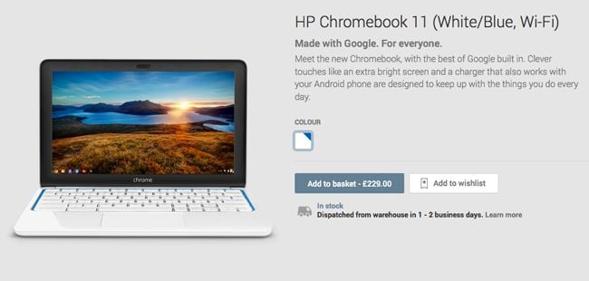 HP Chromebook 11 is back