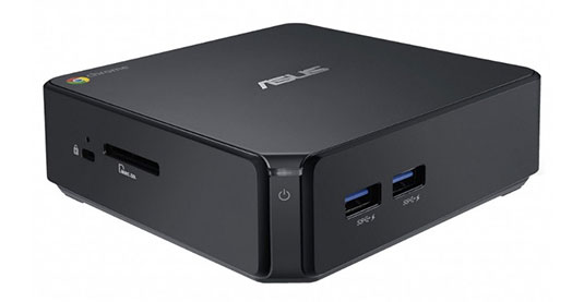 Asus Chromebox, front view