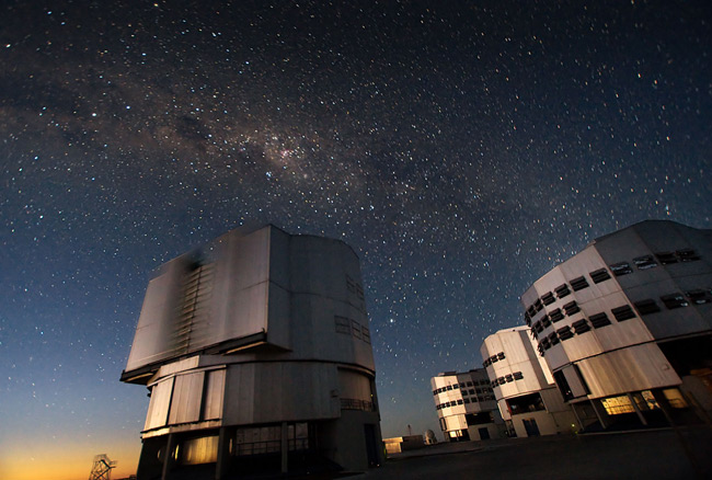 The VLT at Paranal. Pic: ESO