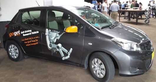 GoGet's autonomous research car Ethel the Yaris