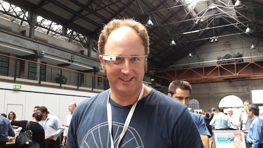 Reg man wears Google Glass