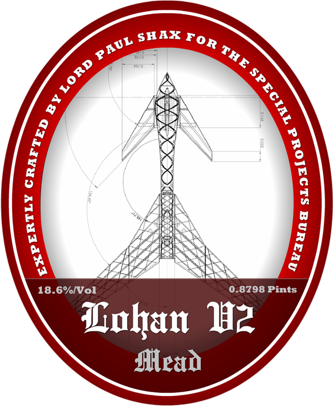 The LOHAN V2 mead label