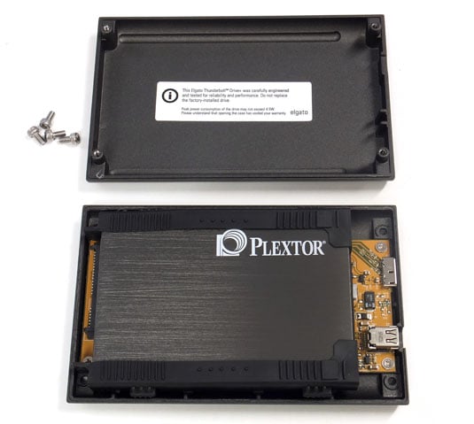 Elgato Thunderbolt Drive+ relies on a Plextor SSD