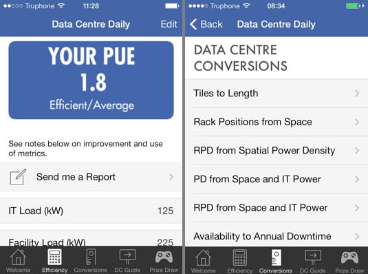 Keysource Data Centre Daily app