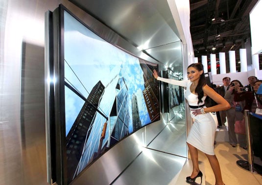 Samsung flexible curved TV