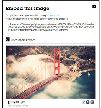 The Getty image embedder