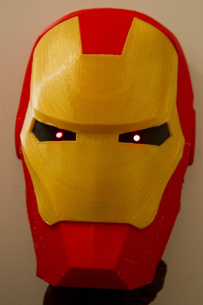 Iron Man mask as produced on the LATHON 