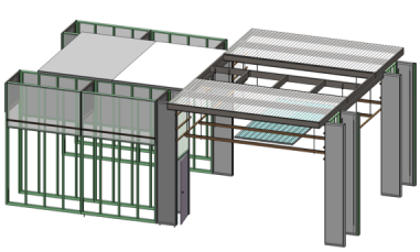 One of Facebook's flat-pack data centre frames