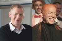 Scott Dietzen before (L) and after (R) shaving his head