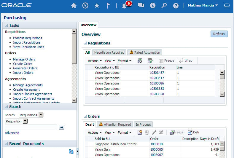 software oracle erp