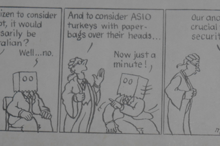 Matthew Martin's "turkeys" cartoon, 1983