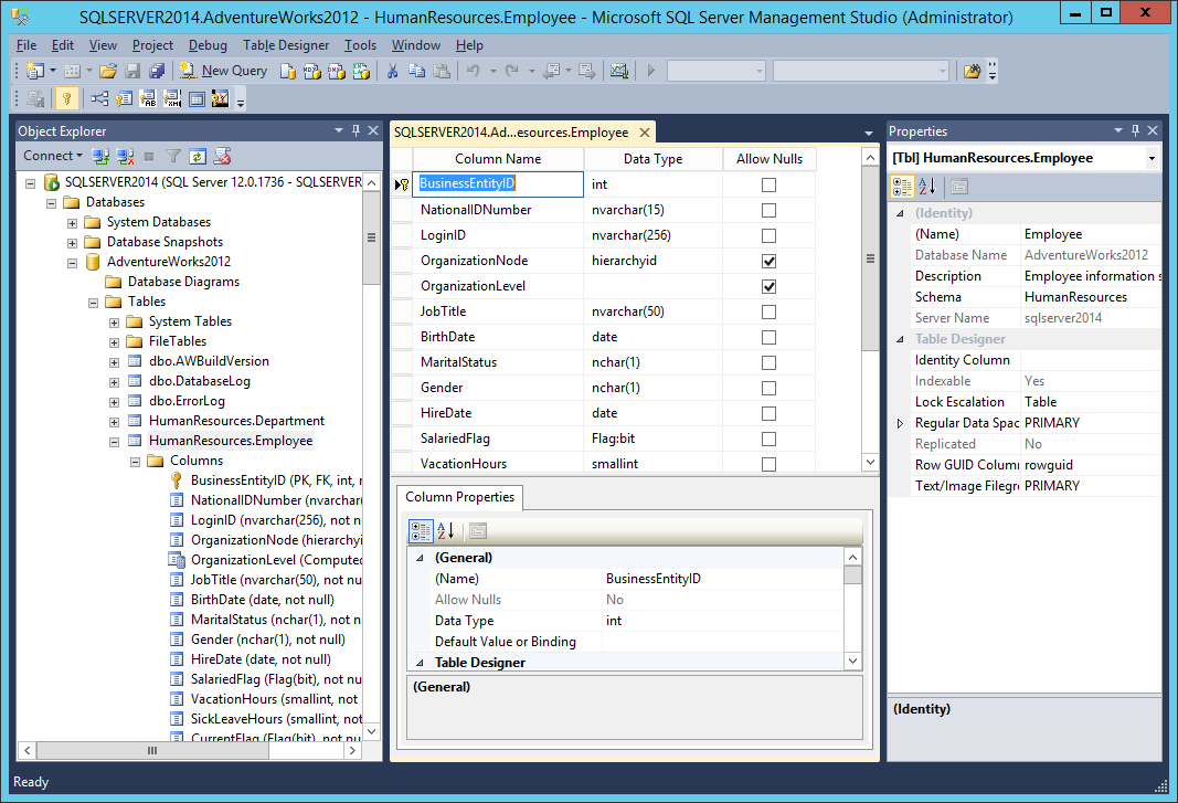 sql server 2014 express advanced